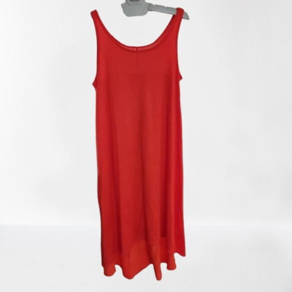 EILEEN FISHER Silk & Organic Cotton Midi Dress | Ethical Luxe Retails for $248 - Picture 3 of 5